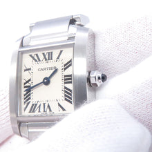 Load image into Gallery viewer, CARTIER Tank Française H25mm×W20mm Stainless Steel Silver DialW51008Q3
