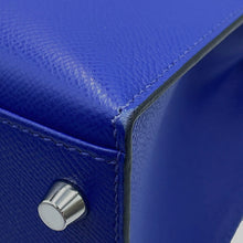 将图像加载到图库查看器中，HERMES Kelly Sellier Blue Electric Epsom Size 28
