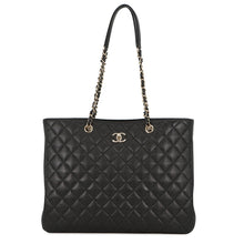 Load image into Gallery viewer, CHANEL Matelasse ChainTote Bag BlackA91046 Caviar Leather Size Large
