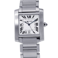 CARTIER Tank francais H36mmxW28mm Stainless Steel Silver DialW51002Q3