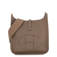 HERMES Evelyne3 Etoupe Taurillon Clemence Size PM