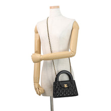 Load image into Gallery viewer, CHANEL Matelasse Mini Shopping Bag BlackAS4416 Shiny Calf Leather
