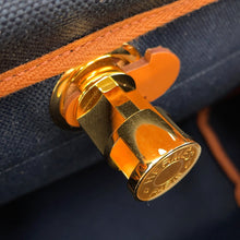 将图像加载到图库查看器中，HERMES Herbag zip Black/Natural Toile Military Vache Hunter Leather Size PM
