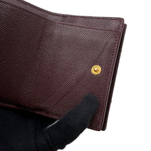 将图像加载到图库查看器中，SAINT LAURENT PARIS Origami Tiny Wallet Bordeaux668274 Leather

