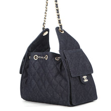 Load image into Gallery viewer, CHANEL CHANEL25 ChainShoulder Bag BlackAS5293 Denim Size Small
