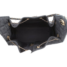 Load image into Gallery viewer, CHANEL CHANEL25 ChainShoulder Bag BlackAS5293 Denim Size Small
