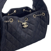 Load image into Gallery viewer, CHANEL CHANEL25 ChainShoulder Bag BlackAS5293 Denim Size Small
