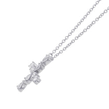 将图像加载到图库查看器中，HARRY WINSTON Pear-shaped mini cross pendantPEDPREMCPM Pt950
