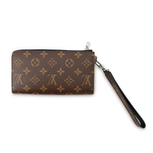 将图像加载到图库查看器中，LOUIS VUITTON Zippy Dragonne NoirM69407 Monogram Macassar Canvas

