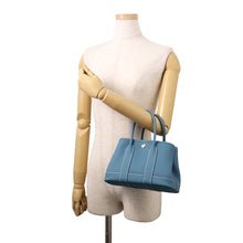 将图像加载到图库查看器中，HERMES Neo Garden New Blue Jean Negonda Leather Size 23
