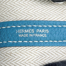 将图像加载到图库查看器中，HERMES Neo Garden New Blue Jean Negonda Leather Size 23
