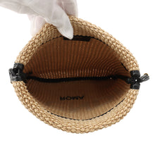 Load image into Gallery viewer, FENDI Pack Slim Clutch Beige/Black8BT337 Raffia Size Small
