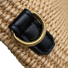 Load image into Gallery viewer, FENDI Pack Slim Clutch Beige/Black8BT337 Raffia Size Small
