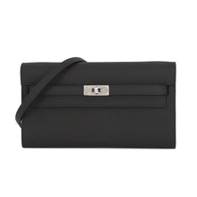 Load image into Gallery viewer, HERMES Kelly wallet long to go Black Epsom
