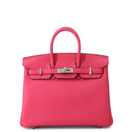 HERMES Birkin Rose mexico Togo Leather Size 25