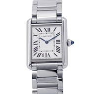 CARTIER Tank must LM H33.7mmxW25.5mm Stainless Steel Silver DialWSTA0052