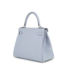 Load image into Gallery viewer, HERMES Kelly Retourne Blue Lin Togo Leather Size 28
