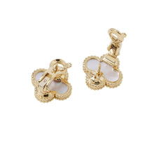 将图像加载到图库查看器中，Van Cleef &amp; Arpels Vintage Alhambra EarringVCARA44100 18K Yellow Gold
