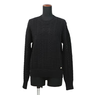 CHANEL COCO BEACH Pullover Knit Sweater Size 38 BlackP76925 K11083 94305 Cotton 100%