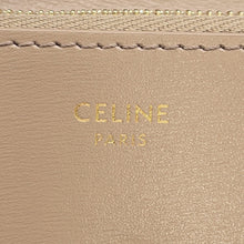 将图像加载到图库查看器中，CELINE Triomphe Card Case Taupe Grey10P073DPV Shiny Calf Leather
