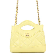 CHANEL ChainClutch Shoulder Bag YellowAP3875 Lambskin
