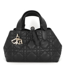 Load image into Gallery viewer, Dior TouJules Macrocannage Handbag BlackM2822OSNW_M900 Calf Leather Size Small
