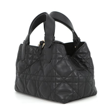 Load image into Gallery viewer, Dior TouJules Macrocannage Handbag BlackM2822OSNW_M900 Calf Leather Size Small
