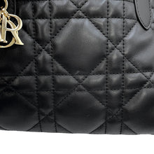 Load image into Gallery viewer, Dior TouJules Macrocannage Handbag BlackM2822OSNW_M900 Calf Leather Size Small
