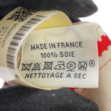 Load image into Gallery viewer, HERMES Fauve, a stamp enthusiast, Twilly White/Rose/RougeH64205S Silk100%
