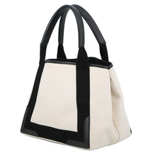 将图像加载到图库查看器中，BALENCIAGA Navy Kabas Black/White339933 Canvas Leather
