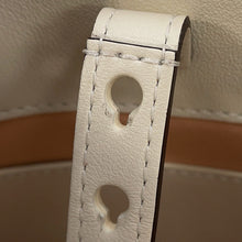 将图像加载到图库查看器中，Delvaux Tempête Crush Illusion 2-way Bag White/BeigeAA0636BSG0AEBDO Calf Leather JacquardCanvas Size PM
