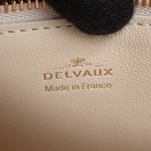 将图像加载到图库查看器中，Delvaux Tempête Crush Illusion 2-way Bag White/BeigeAA0636BSG0AEBDO Calf Leather JacquardCanvas Size PM
