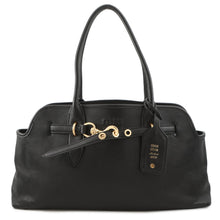 Load image into Gallery viewer, MIUMIU Avant Tulle Tote Bag Black5BG310 Leather Size Large
