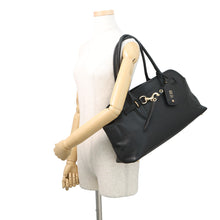 Load image into Gallery viewer, MIUMIU Avant Tulle Tote Bag Black5BG310 Leather Size Large
