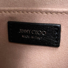 Load image into Gallery viewer, JIMMY CHOO Bar Hobo Bag BlackBARHOBOSQXB Leather Faux Pearl Size Small

