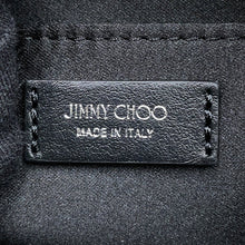Load image into Gallery viewer, JIMMY CHOO Logo Shoulder Bag Black Nylon
