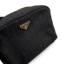 Load image into Gallery viewer, PRADA Logo Pouch Black1N0021 Denim
