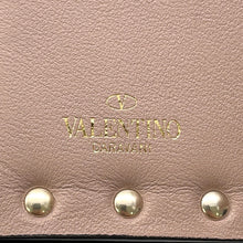Load image into Gallery viewer, Valentino Garavani Studded Compact Wallet Jasmin Flower Leather
