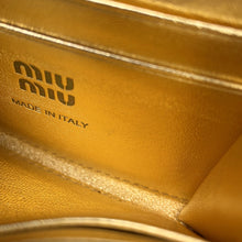 Load image into Gallery viewer, MIUMIU mini chain wallet Gold5MR030 Leather
