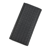 Bottega Veneta INTRECCIATO LONG WALLET Black120697 Leather