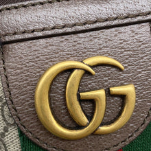 Load image into Gallery viewer, GUCCI Duffle Bag Beige/Multicolor834460 GG Supreme Leather Size Medium
