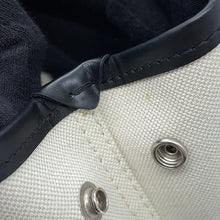 Load image into Gallery viewer, BALENCIAGA Navy Kabas White/Black390346 Canvas Leather Size XS
