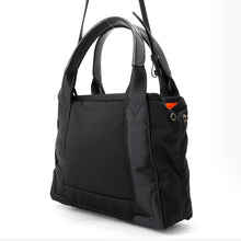 将图像加载到图库查看器中，BALENCIAGA Navy Kabas Black390346 Nylon Leather Size XS
