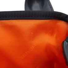 将图像加载到图库查看器中，BALENCIAGA Navy Kabas Black390346 Nylon Leather Size XS
