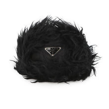 Load image into Gallery viewer, PRADA Flight cap Size L Black2HC180 Nylon Fur
