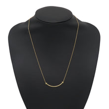 Load image into Gallery viewer, TIFFANY&amp;Co. T Smile Pendant Size Small60011679 18K Yellow Gold
