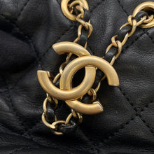 Load image into Gallery viewer, CHANEL Faux Pearl Drawstring Bag Shoulder Bag BlackAS2529 Lambskin
