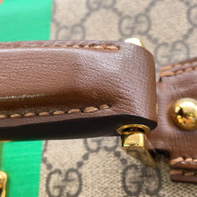 将图像加载到图库查看器中，GUCCI Fake knot print suitcase Beige/Brown611642 GG Supreme Leather Size Medium
