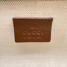 将图像加载到图库查看器中，GUCCI Fake knot print suitcase Beige/Brown611642 GG Supreme Leather Size Medium

