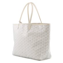 将图像加载到图库查看器中，GOYARD Saint Louis WhiteSTLOUIPMLTY50CL50P PVC Leather Size PM
